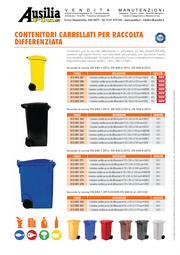 CONTENITORI CARRELLATI PER LA RACCOLTA DIFFERENZIATA